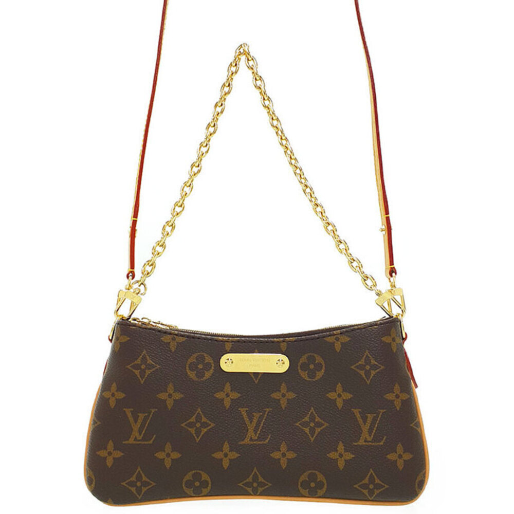 Louis Vuitton Leather Liv Brown Bag Monogram Pochette - Picture 2 of 8
